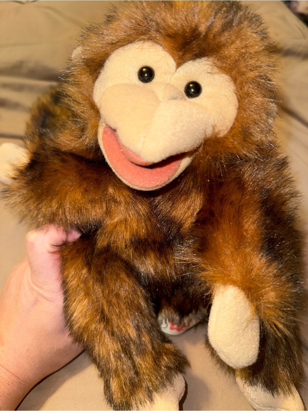 Folkmanis monkey puppet